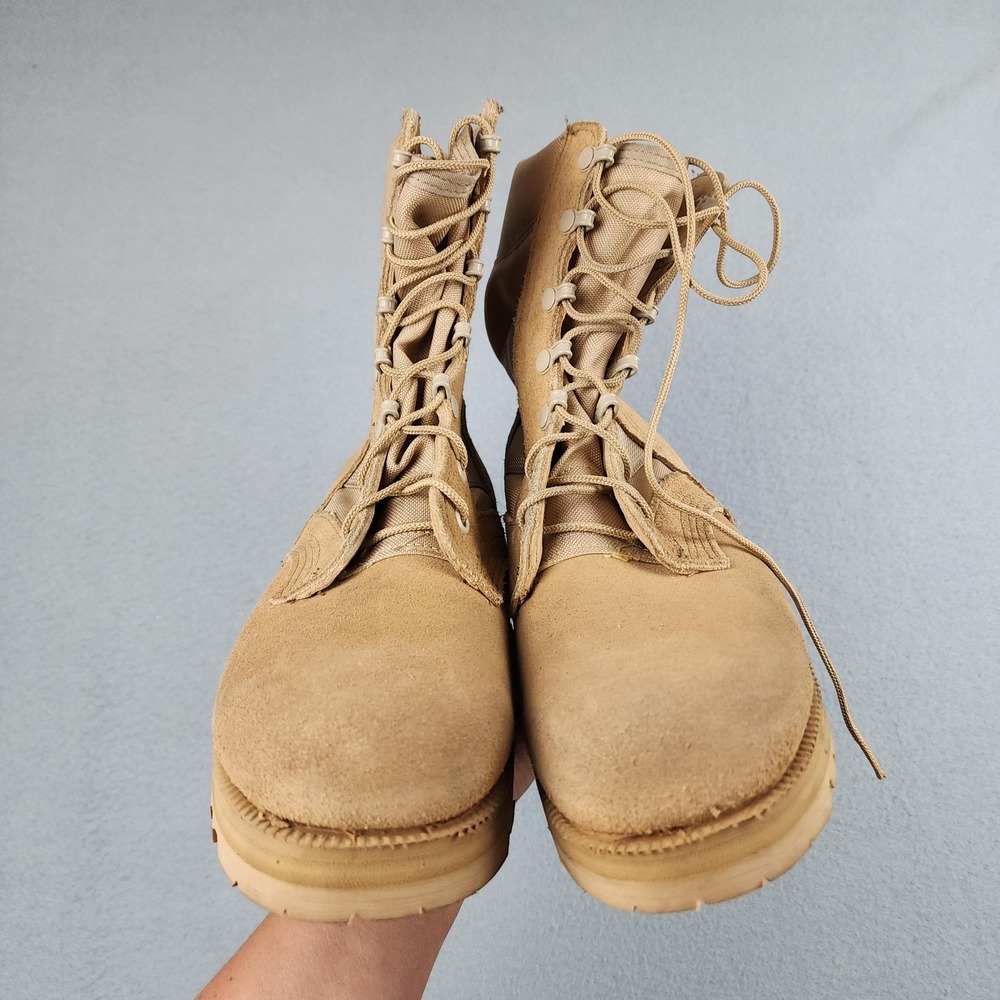 Altama Boots Mens Size 7W Tan Suede Vibram Combat Military USA Desert Tactical